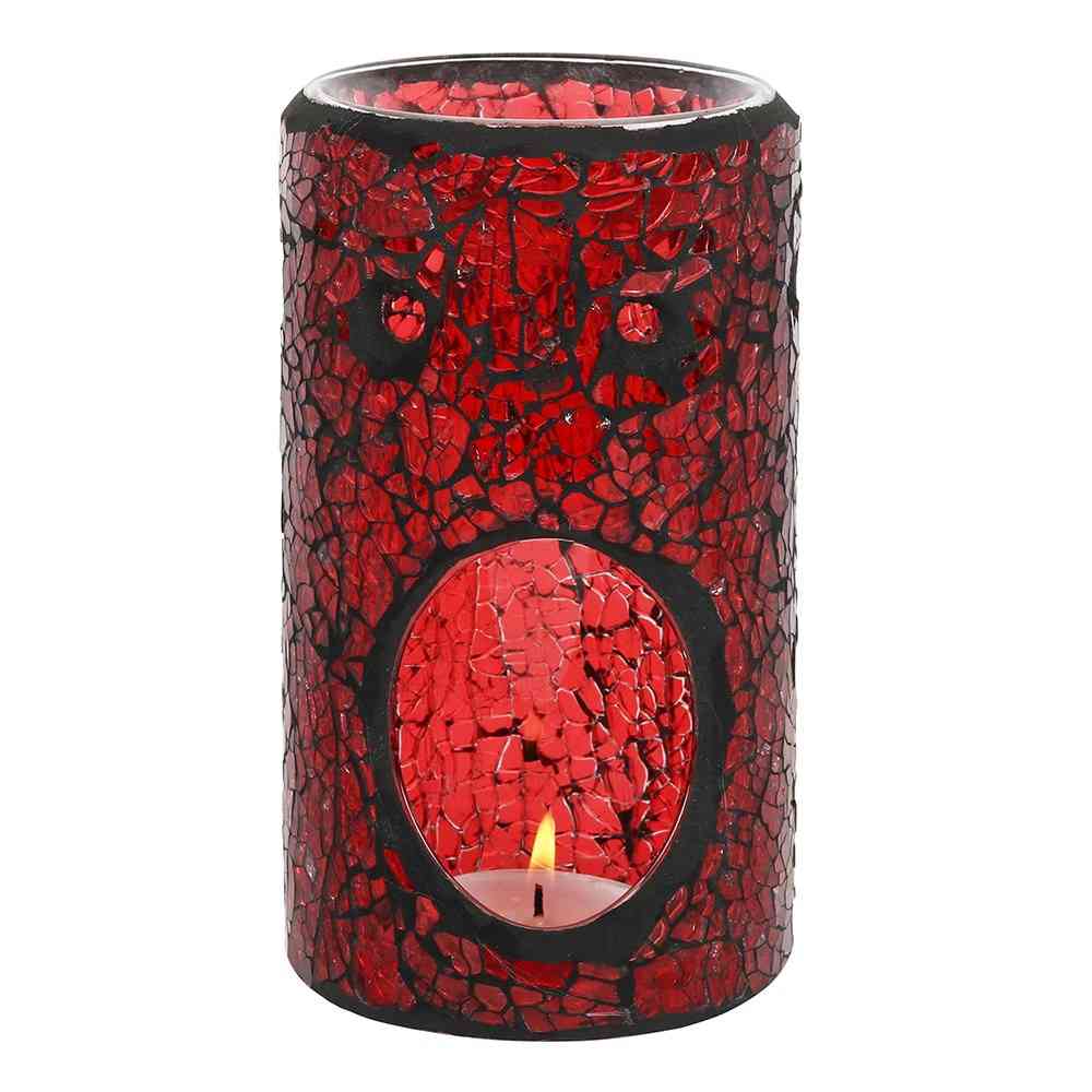 Something Different - Red Pillar Crackle Brûleur fioul - Multicolore